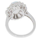 Sterling Silver Semi Mount Ring Setting Oval OV 14X10mm D-PJC25363R - Syzjewelry